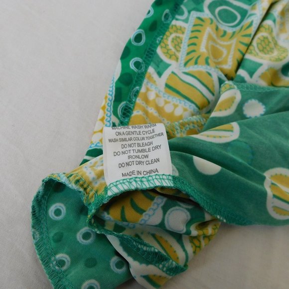 R&B Collections Women Green Yellow Tunic Blouse Shirt Top Plus Size 1X New Tags - Picture 8 of 12